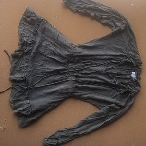 Fashion Wild Cat Olive ruffled dress